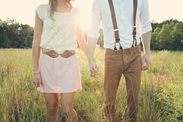 Kayla & Josh Anthropologie Inspried Engagement Shoot Katy Hall Photography