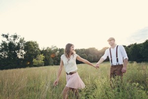 Kayla & Josh Anthropologie Inspried Engagement Shoot Katy Hall Photography
