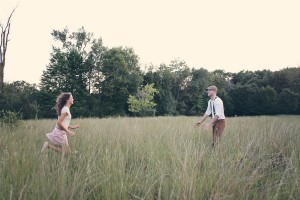 Kayla & Josh Anthropologie Inspried Engagement Shoot Katy Hall Photography