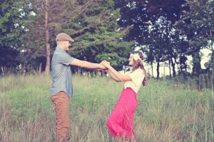Kayla & Josh Anthropologie Inspried Engagement Shoot Katy Hall Photography