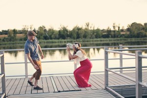 Kayla & Josh Anthropologie Inspried Engagement Shoot Katy Hall Photography