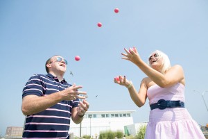 Adrienne & Paul Jersey Shore Pink Themed Engagement Photos Adagion Studio