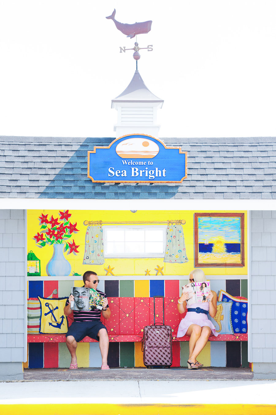Asbury Park Sets The Tone For This Playful Summer Time Engagement Session At The Jersey Shore