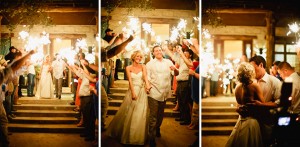 Country Chic Wedding Sparkler Send Off