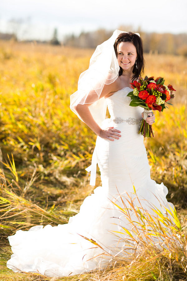 Stunning Alberta Farm Land Wedding Dripping In Rich Fall Colors