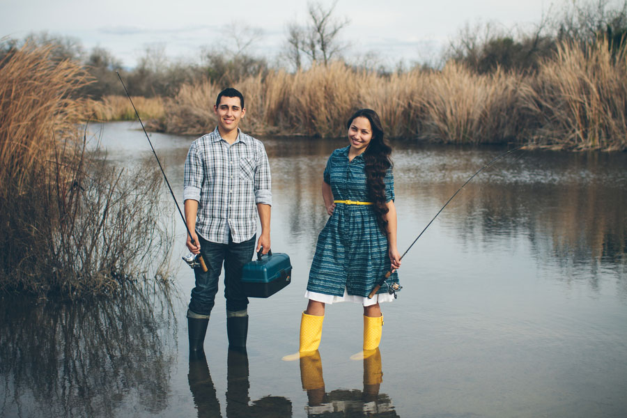 My Yellow Rain Boots- An Engagement Love Story While Fishing In The San Diego River