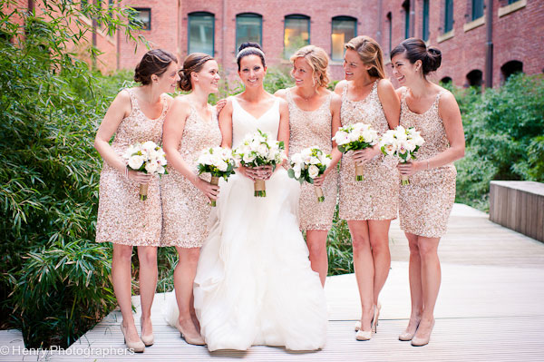 Champagne & Blush Sparkle For All To See In This Cambridge Multicultural Arts Center Wedding
