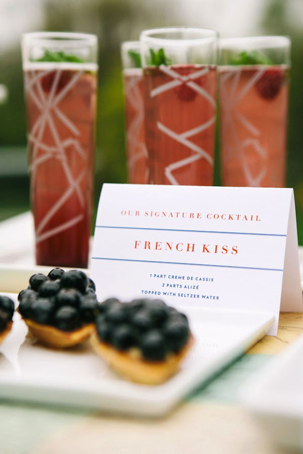 July 4th Americana Meets French Bastille Day In This Red White & Blue Wedding