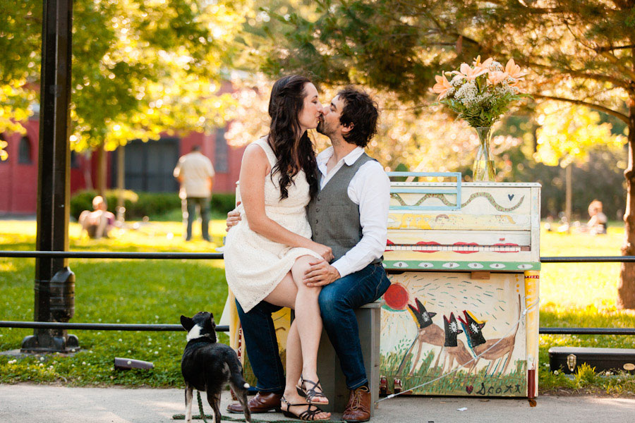 Sing for Hope New York City Refurbished Park Piano Musician Engagement Session