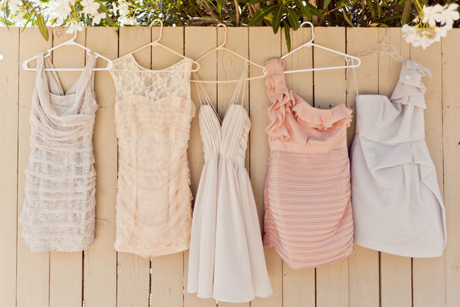 Why It Works Wednesday: Mix Matched Bridesmaid Dresses In Creamy Neutral Tones