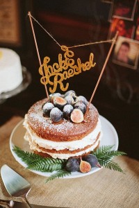 Naked Wedding Cake Figs via Love and Lavender