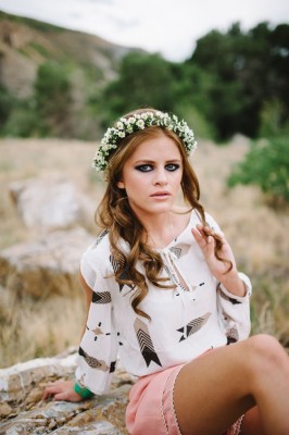 70s Inspired Floral Crown Jessie Alexis Photography via Fab You Bliss 3