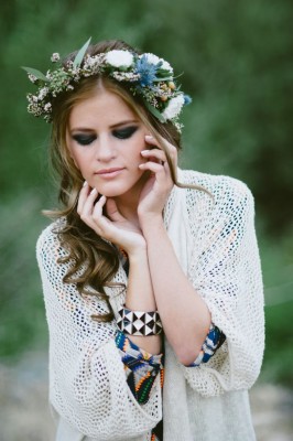 70s Inspired Thistle Floral Crown Jessie Alexis Photography via Fab You Bliss