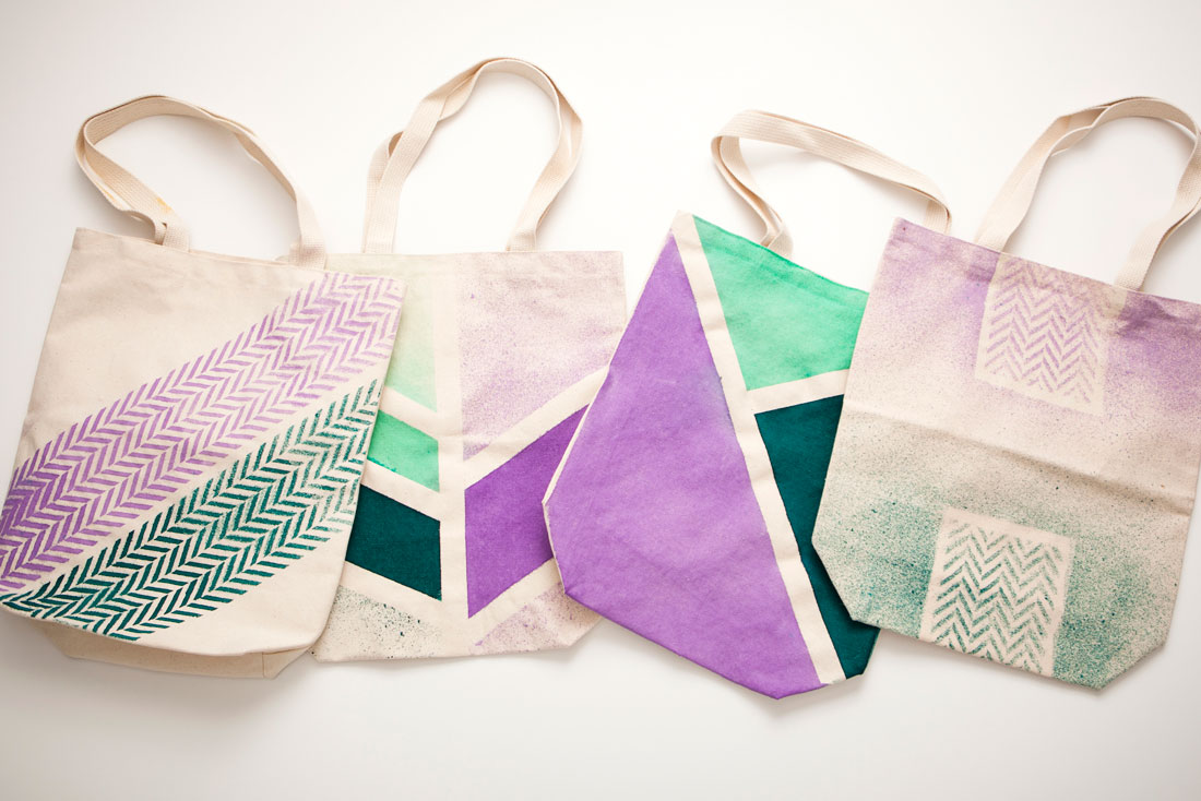 DIY Dye Tote Handbags Per Brit + Co