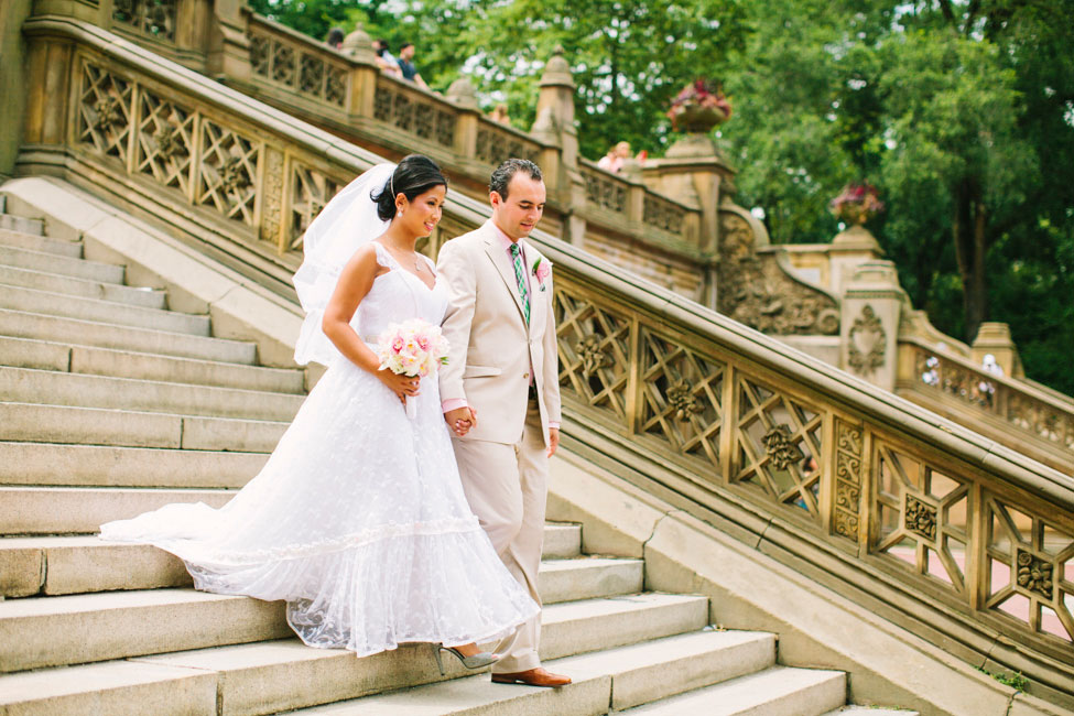 Summer Central Park Wedding Love In Pretty Pinks & Gorgeous Greens