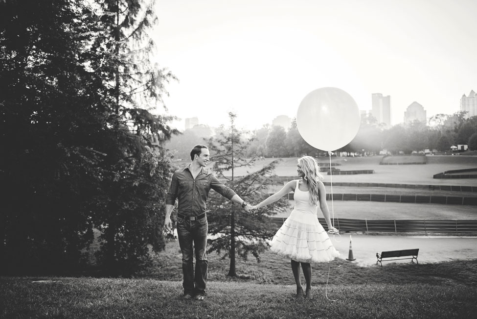 Dreamy Atlanta Engagement Session From Giant Balloons To Air Stream Trailer Food Trucks