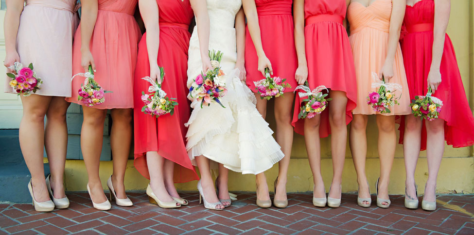 New Orleans City Park Modern Wedding In Mixed Pink & Coral Hues