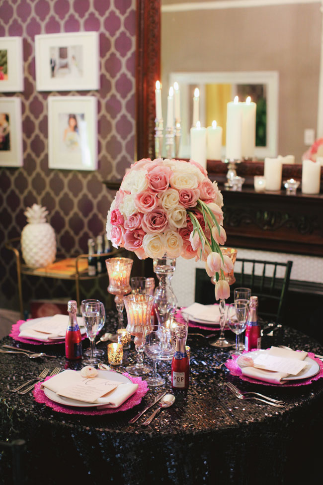 BFF Valentine’s Day Ladies Glam Luncheon In Soft Pink, Fuchsia & Black