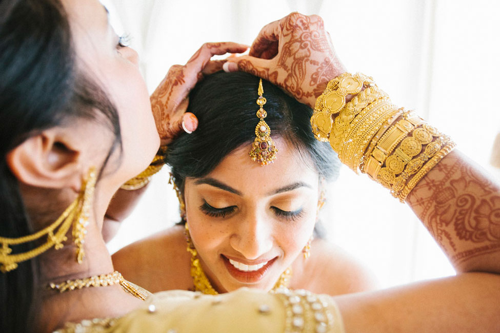 Nouveau Indian Christian Houston Wedding In Mixed Pinks & Crystals