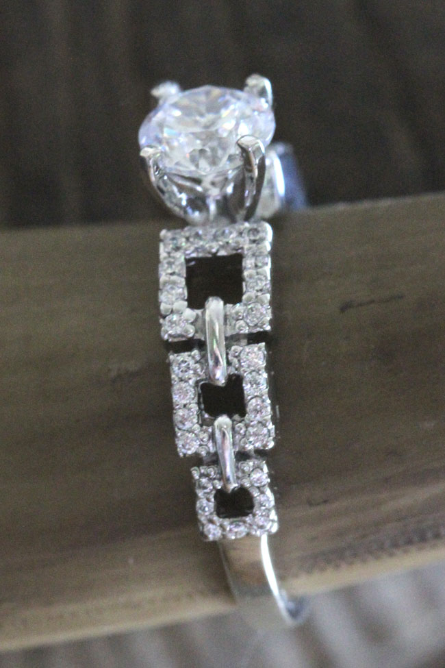 Interlinked Square Set Diamond Engagement Ring Fascinating Diamonds | Storyboard Wedding