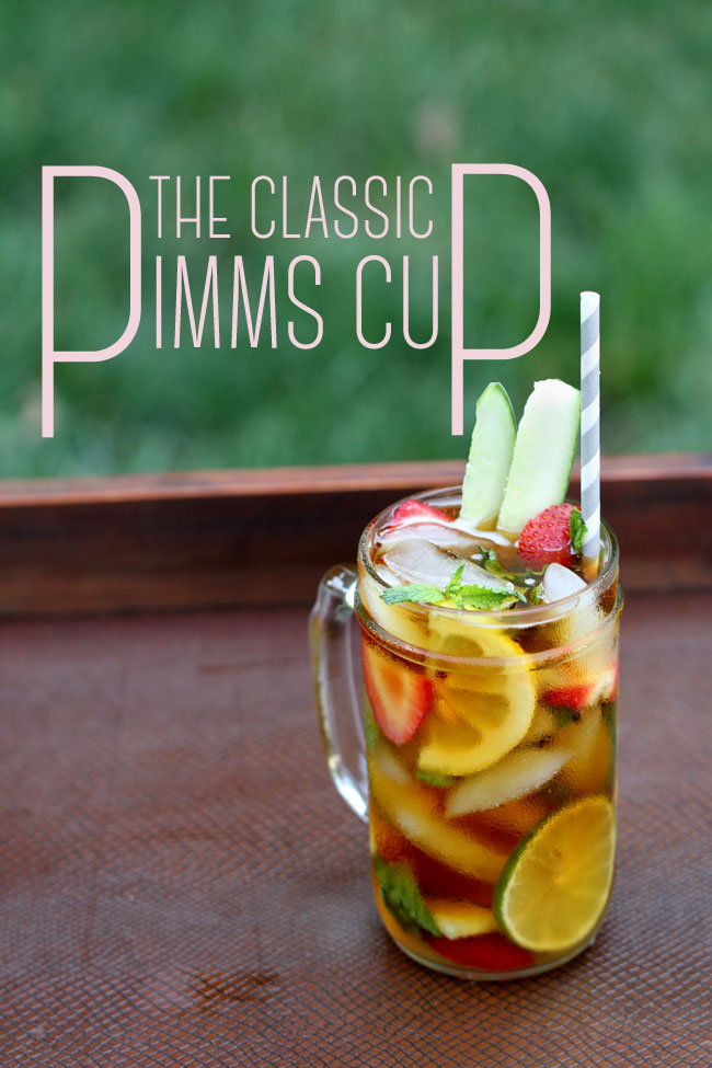 Classic Pimms Cup Recipe Specialty Cocktail Storyboard Wedding Lead Shot Text
