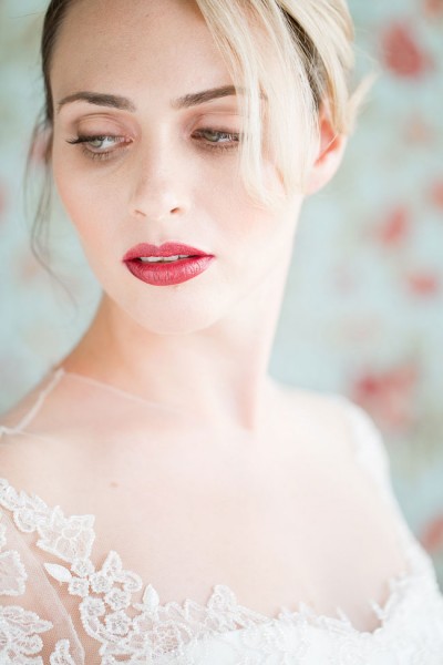 Berry Lip Bridal Makeup Beauty by Eden Di Bianco Melissa Kruse Photography Deep Berry Lip