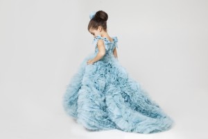 Krikor Jabotian Bluebell Flower Girl Dress