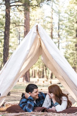 Outdoor Summer California Camping Engagement Session Jennifer Corbin Photography