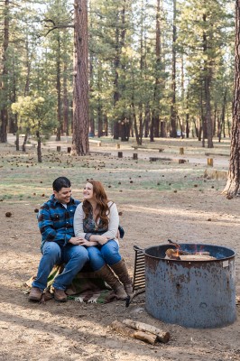 Outdoor Summer California Camping Engagement Session