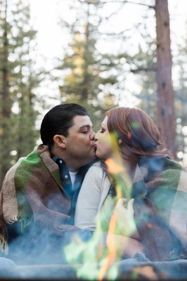 Outdoor Summer California Camping Engagement Session