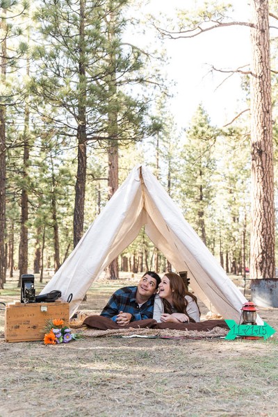 Outdoor Summer California Camping Engagement Session Jennifer Corbin Photography