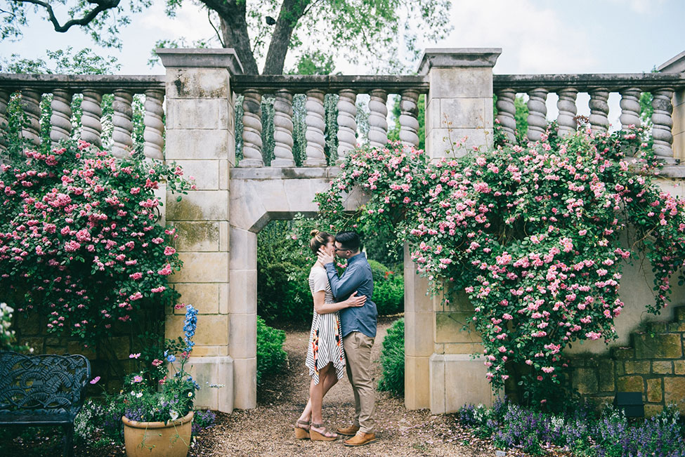 Dallas Arboretum and Botanical Garden Engagement Featuring Gorgeous Foxglove Groves