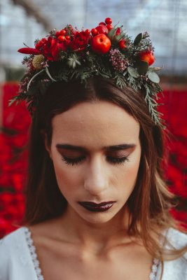Poinsettia Farm Red Essence Spanish Wedding Eclectic Detailing