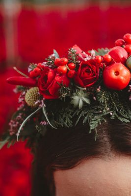 Poinsettia Farm Red Essence Spanish Wedding Eclectic Detailing
