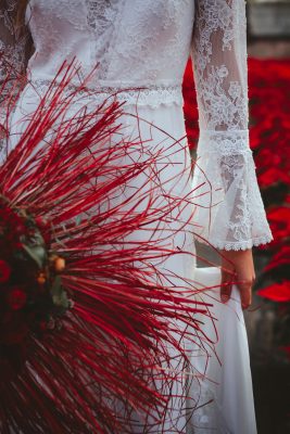 Poinsettia Farm Red Essence Spanish Wedding Eclectic Detailing