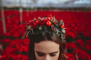 Poinsettia Farm Red Essence Spanish Wedding Eclectic Detailing