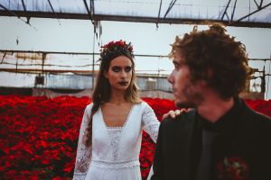 Poinsettia Farm Red Essence Spanish Wedding Eclectic Detailing