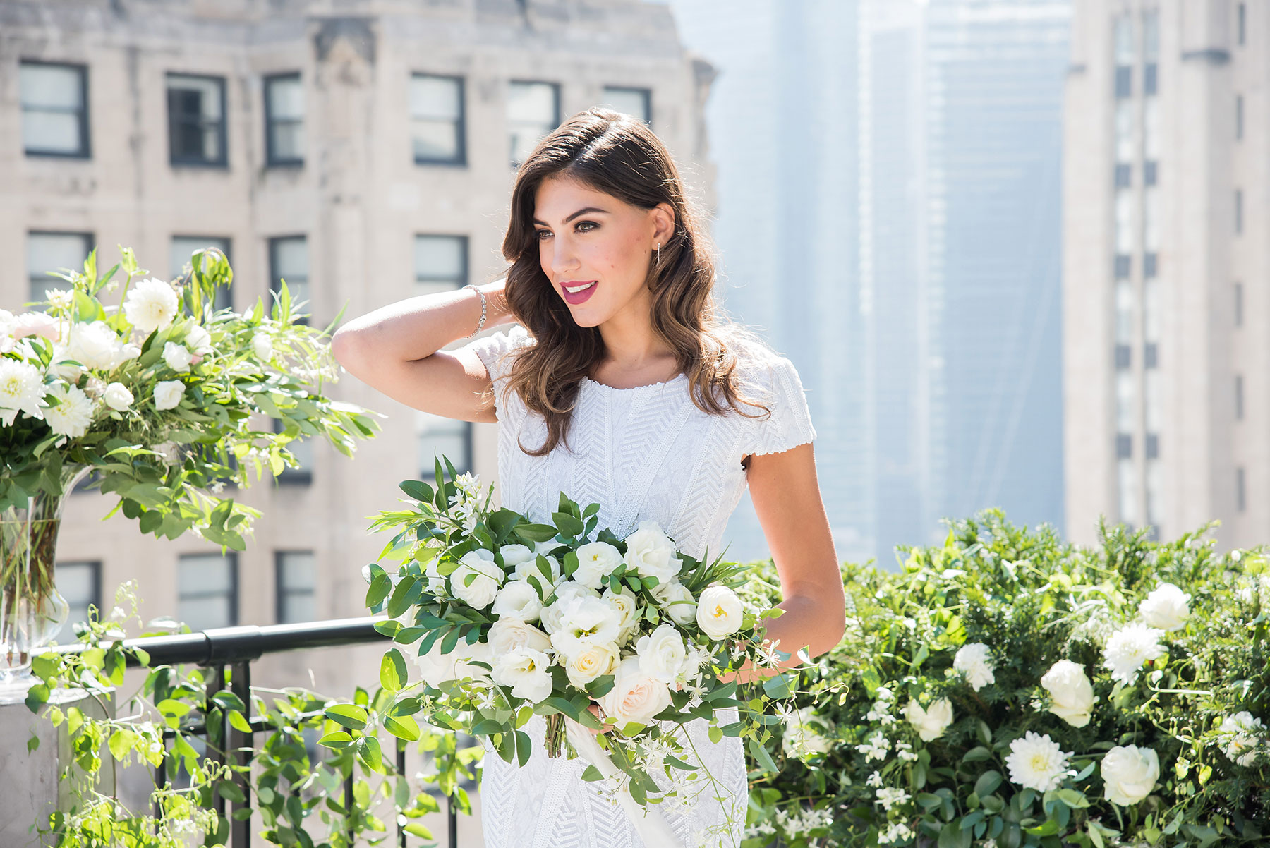 Timeless Gift Giving In The Perfect Intimate Rooftop Wedding Setting