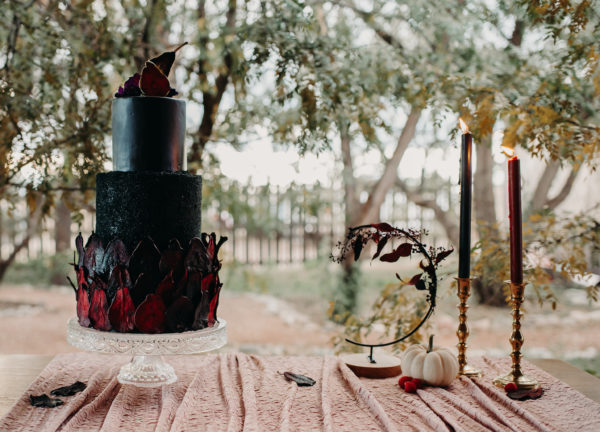 Black and Red Wedding Cakes