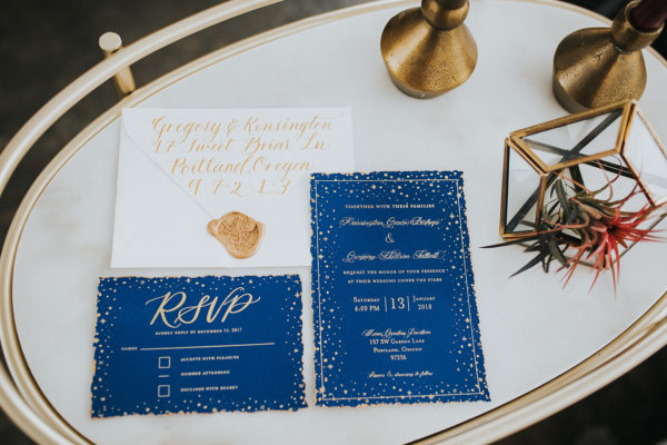 Deep Blue Out of this World Wedding Inspiration Rebecca Rizzo10