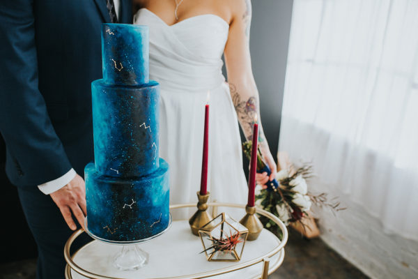 Deep Blue Out of this World Wedding Inspiration Rebecca Rizzo15