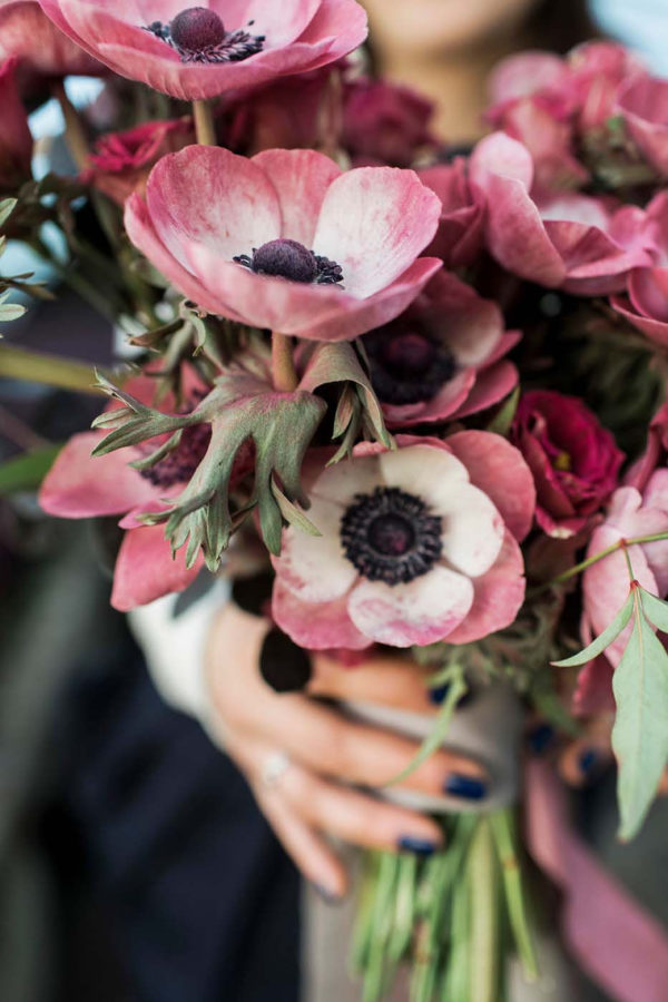 Anemone Wedding Bouquets