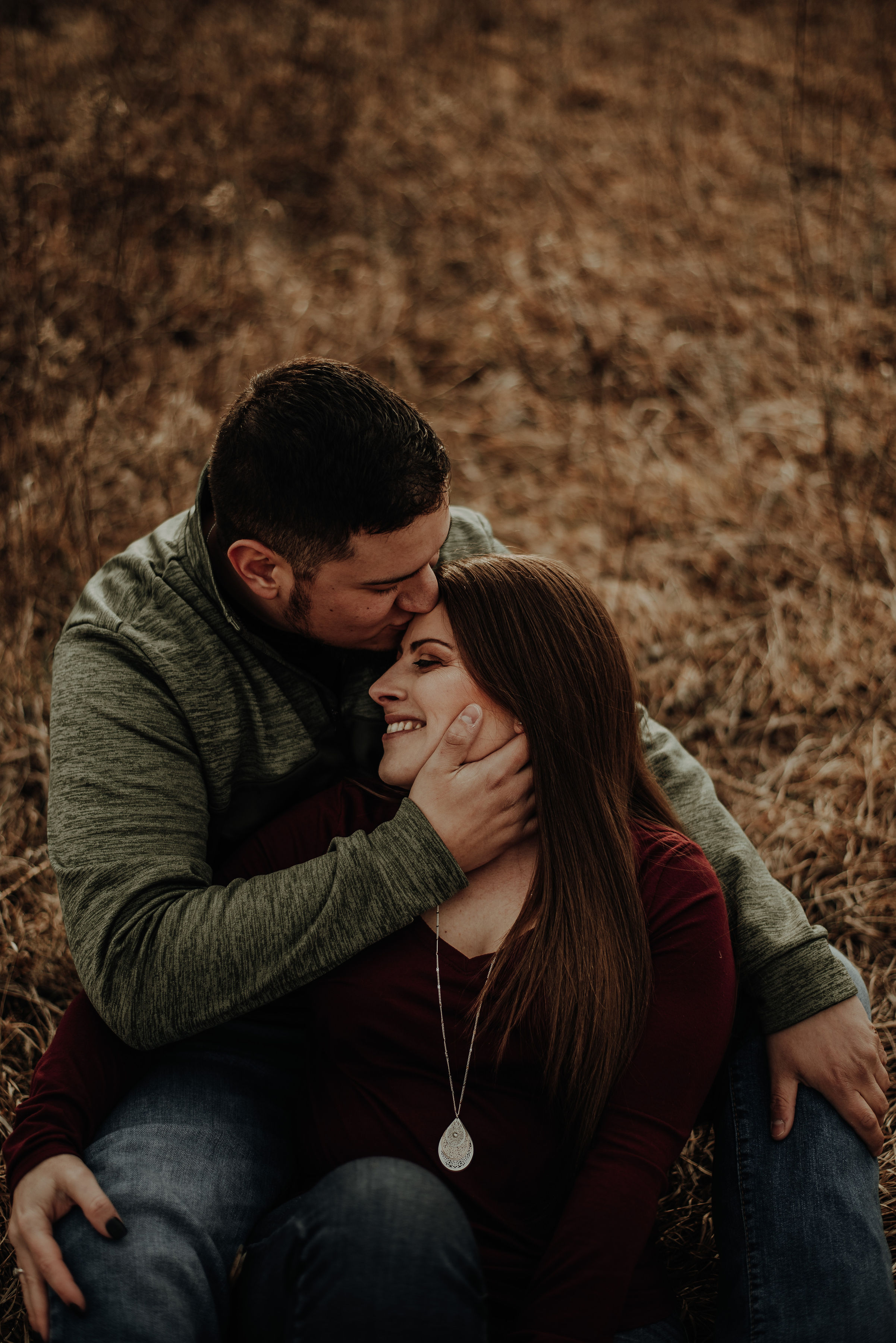 Sweet Countryside Engagement Session in Wichita