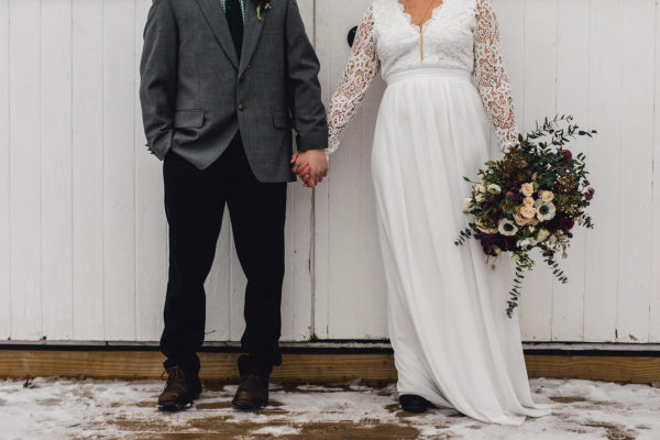 Winter Camp Wedding Inspiration in Maine Melissa Gebert15