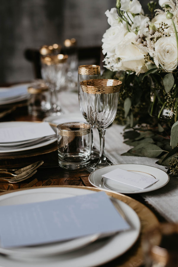 Moody Gray and Soft Blue Wedding Inspiration Scarlet ONeill10