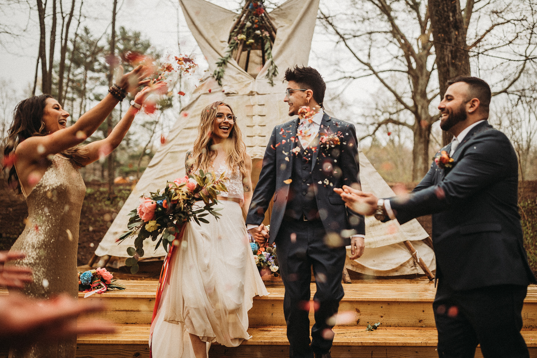 California Boho Meets Connecticut Rustic in This Wedding Inspiration