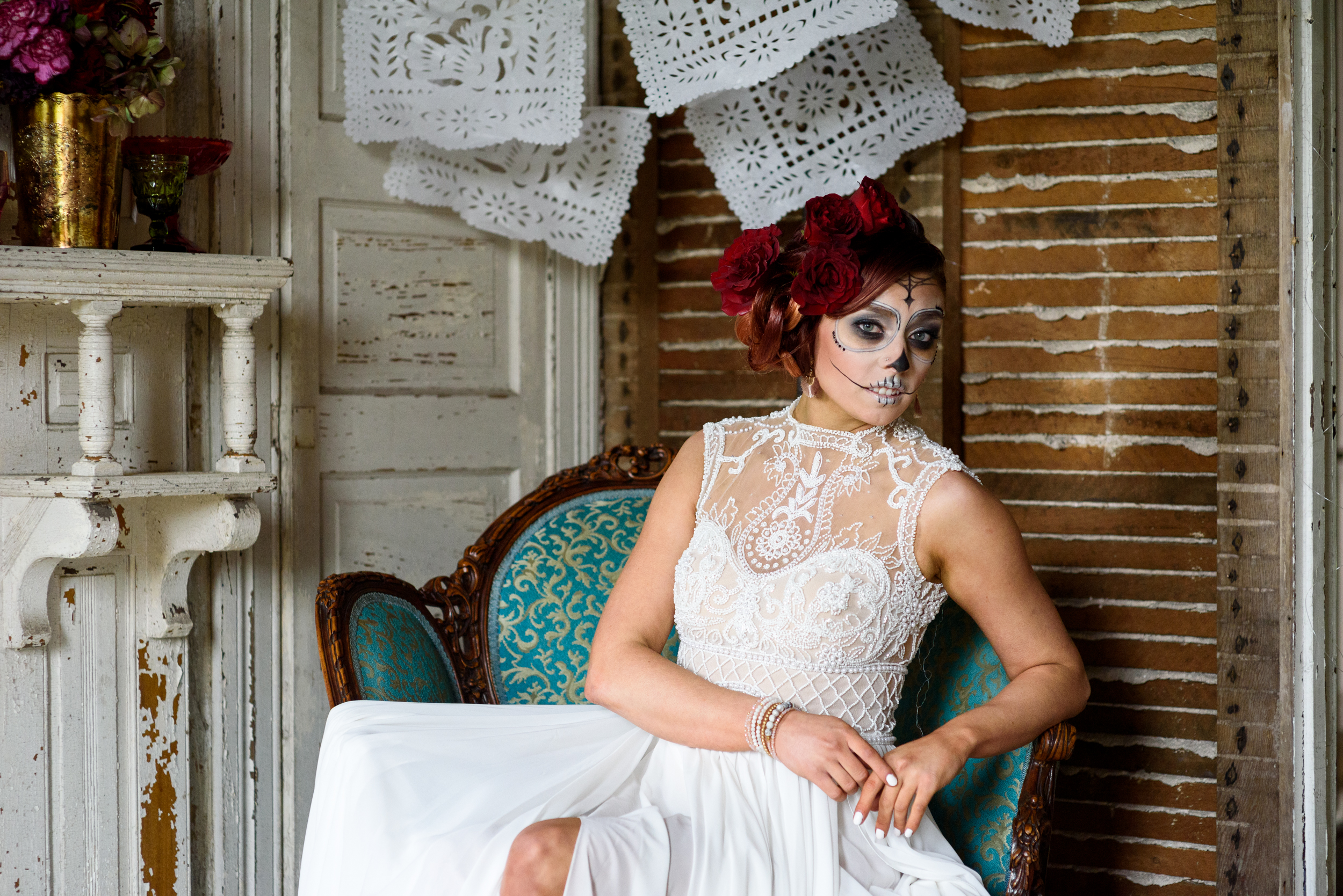 Cultural Day of the Dead Bridal Inspiration