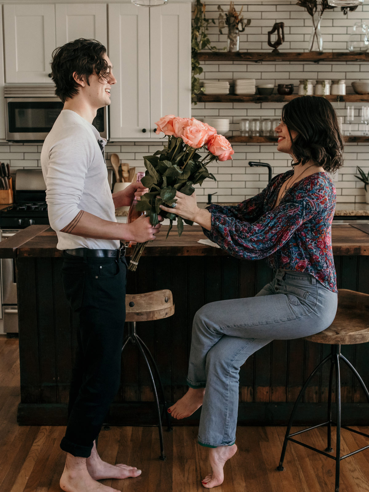 View of Romantic Summer Nights at Home Engagement Inspiration - Storyboard Wedding