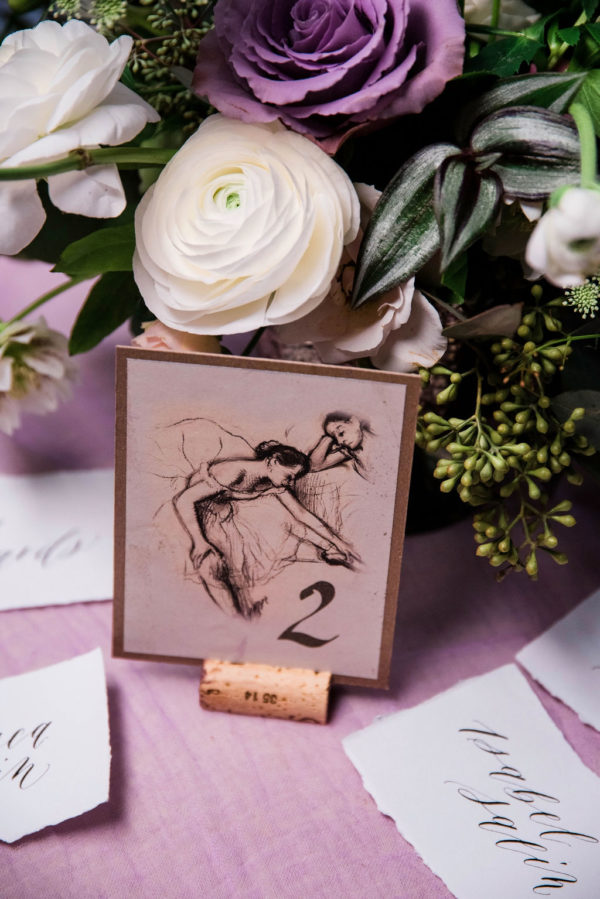 Elegant Lavender Ballet Bridal Session Wreath and Rose Photography02