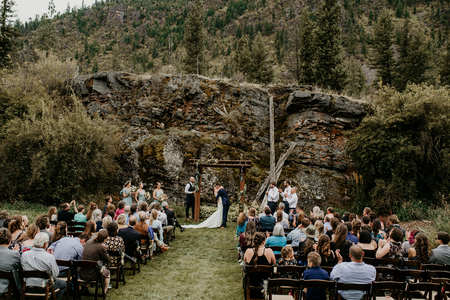 Fall Mountain Wedding with Pretty Pastels